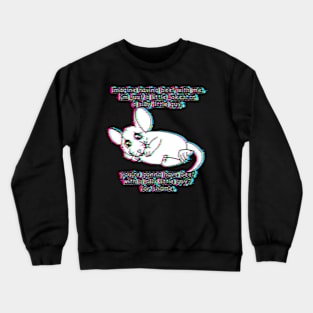 You're Gonna Have Beef With A Silly Little Guy? (Glitched Version) Crewneck Sweatshirt